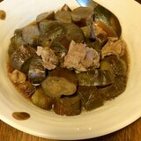 なすびと豚肉の炒め煮